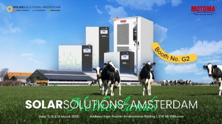 MOTOMA BV OP DE SOLARSOLUTIONS AMSTERDAM van 11-13 Maart Stand G2