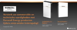 Duracell Energy - Impulzz ESS Trainingsdag donderdag 5 september