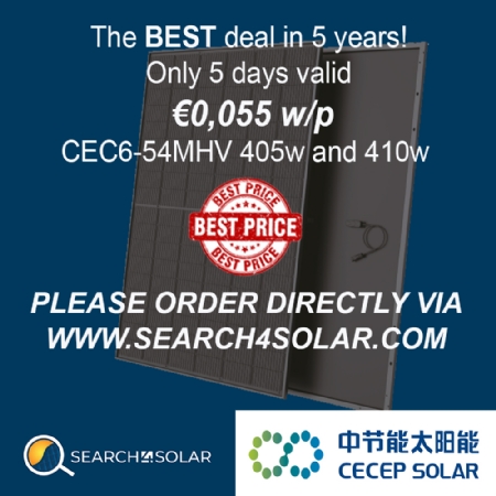 Solar modules now selling for less than €0.06/W in Europe