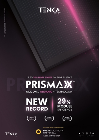 Tenka Solar presenta la tecnologia PrismaX